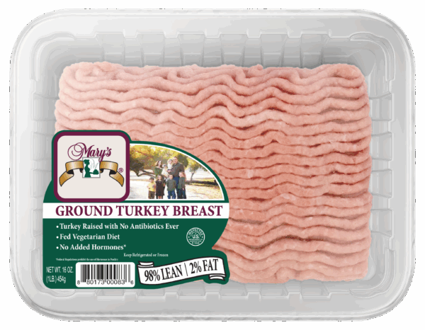Mary's NAE Ground Turkey Breast 98% Fat Free 2% Fat